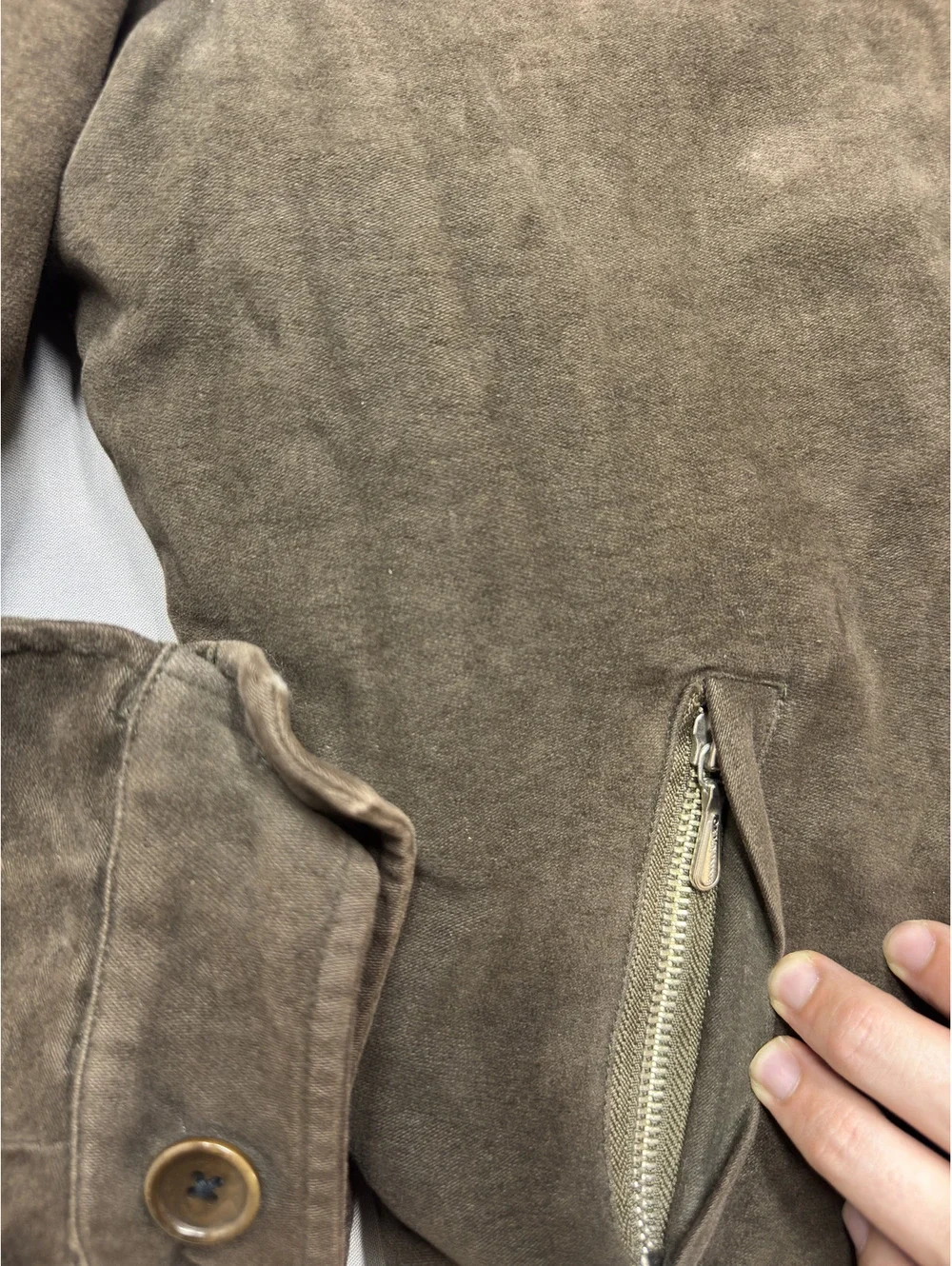 Banana Republic Mens Vintage Quilted Lined Cotton Canvas Jacket XS Brown 90's